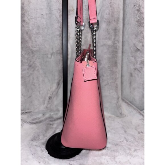 Calvin Klein Hayden Satchel Handbag Pink NWT - Picture 6 of 10